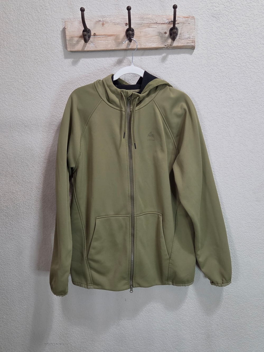 Burton Olive Green Hooded Softshell Jacket